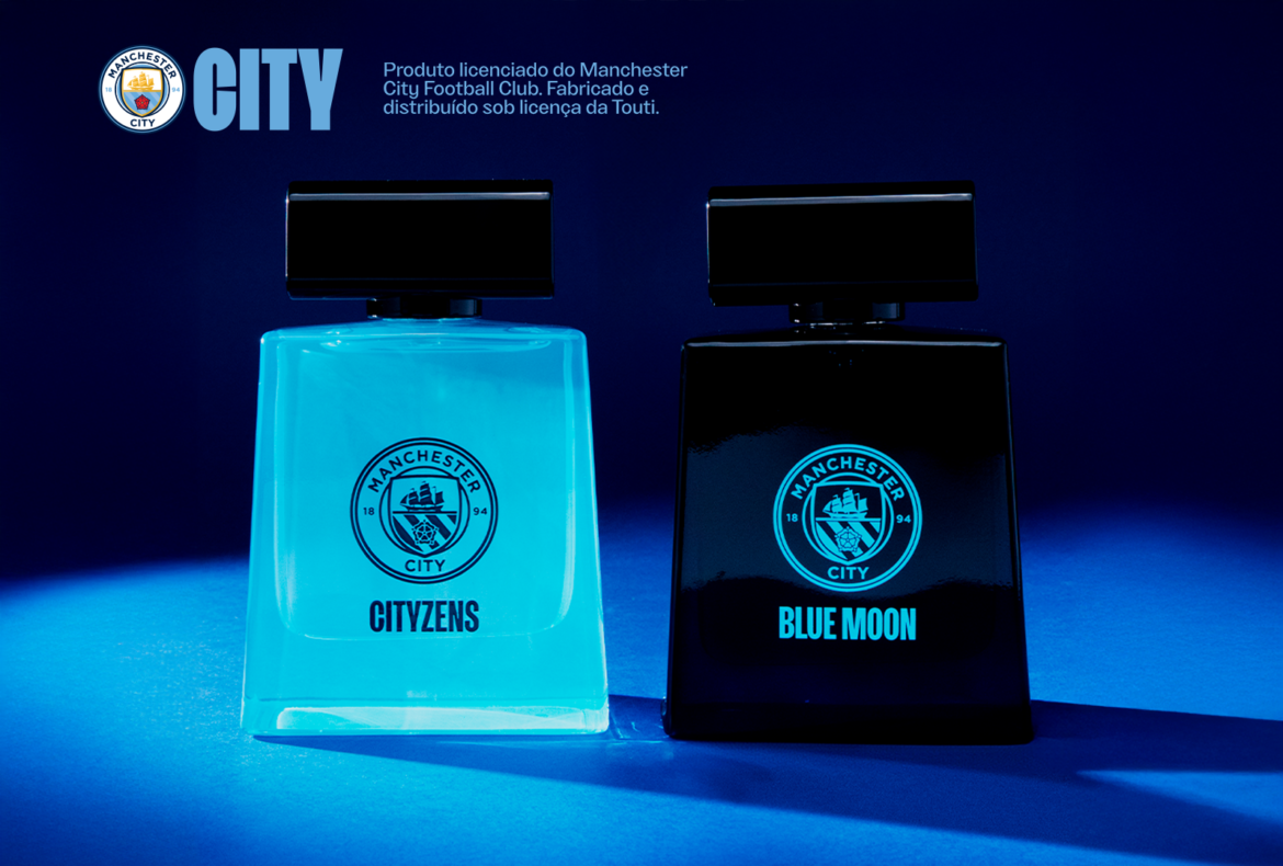 Seguindo a linha de inspirações nos clubes europeus, Touti lança perfume inspirado no Manchester City